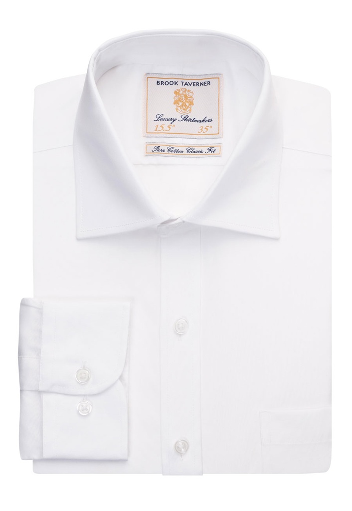 Cheadle Single Cuff Shirt Cotton Poplin