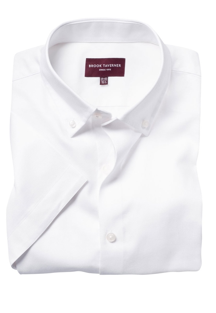 [7883A-White-140] Calgary Royal Oxford Shirt (White, 140)