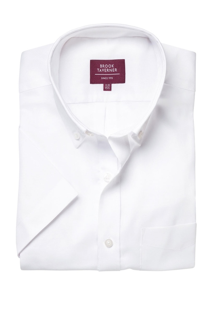 [4051A-White-140] Tucson Classic Oxford Shirt (White, 140)