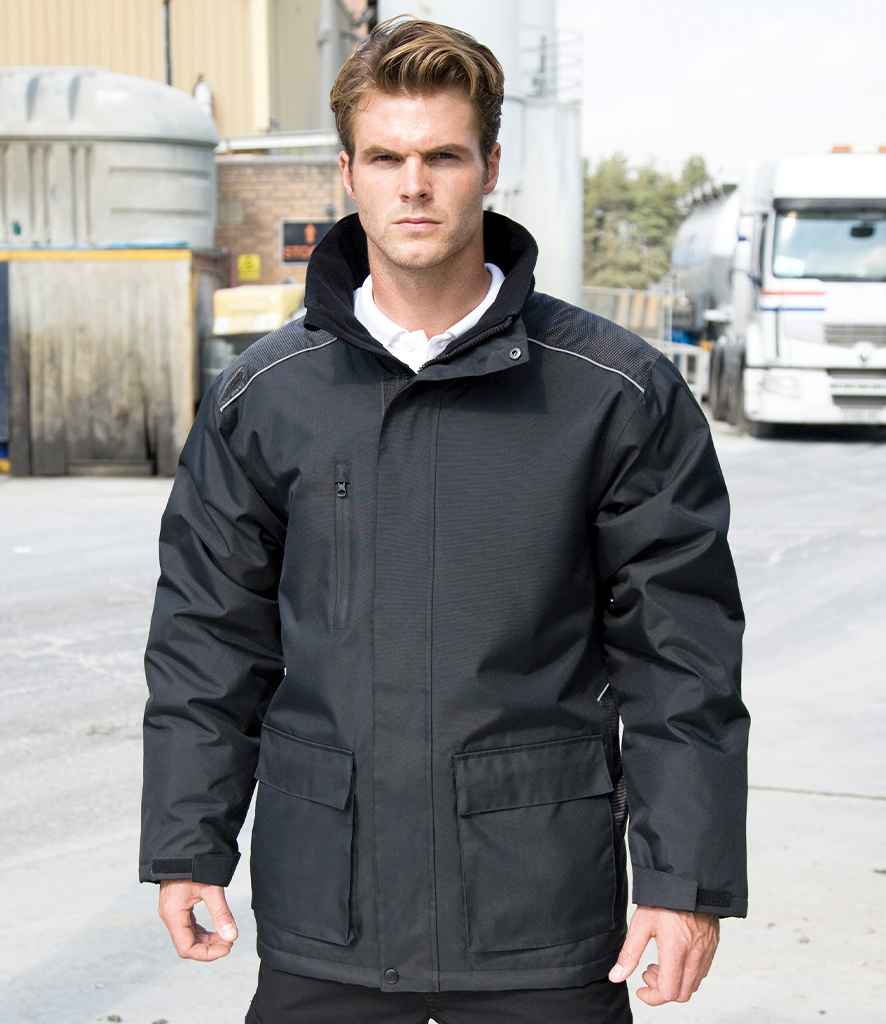 Result Work-Guard Vostex Long Coat - Black