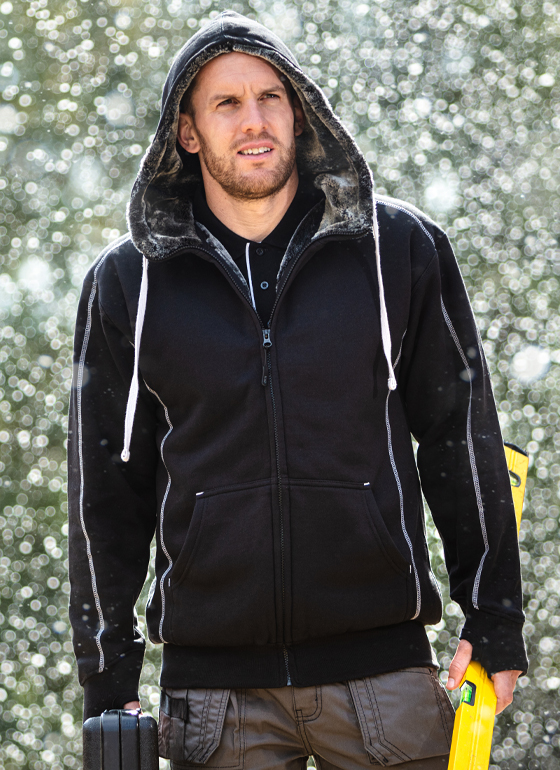 Crane Fur-Lined Hoodie