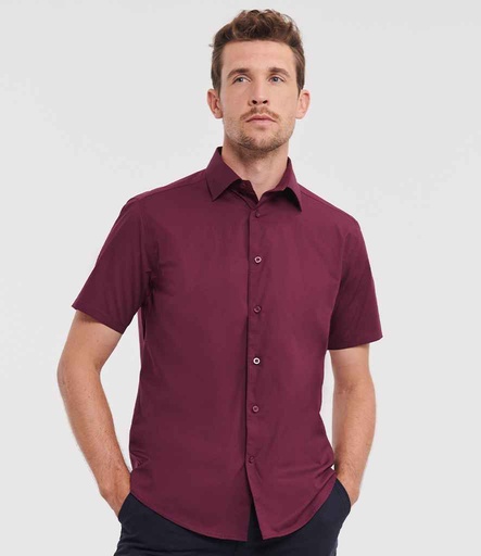 Russell Collection S/Sleeve Easy Care Fitted Shirt