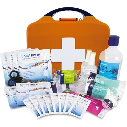 [55G7500] Reliance Medical Aura HSE Premium Burns First Aid Kit